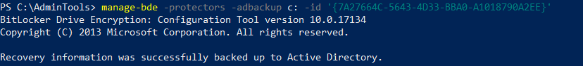 manage-bde backup
